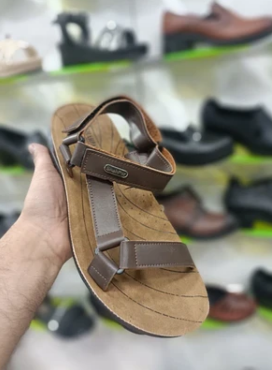 صندل مردانه طبی مدل شهپر بسیار سبک و نرم با زیره پی یو+ کیفیت تضمینی کد 2177