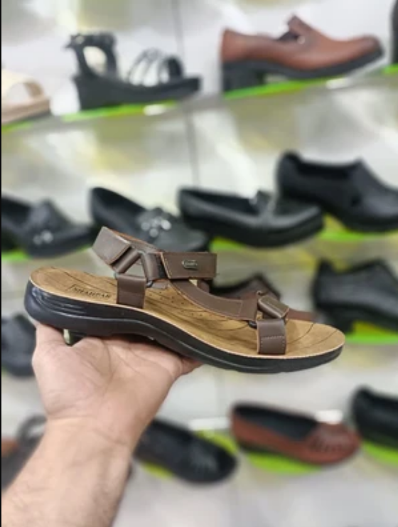 صندل مردانه طبی مدل شهپر بسیار سبک و نرم با زیره پی یو+ کیفیت تضمینی کد 2177
