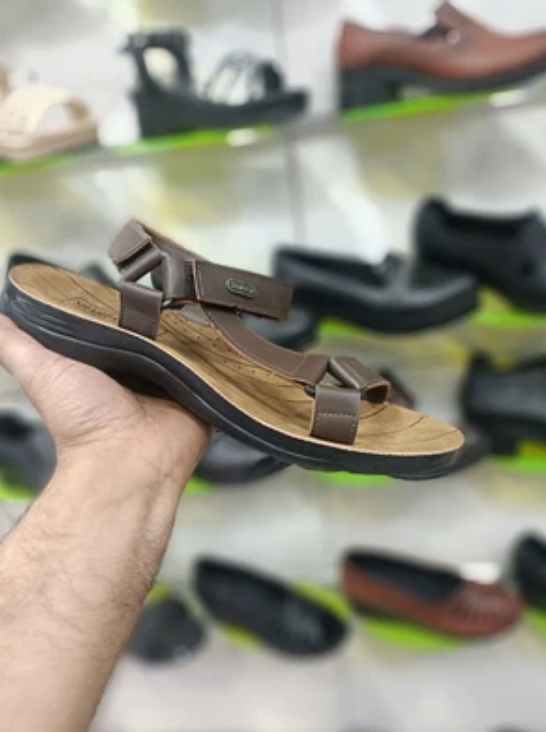 صندل مردانه طبی مدل شهپر بسیار سبک و نرم با زیره پی یو+ کیفیت تضمینی کد 2177