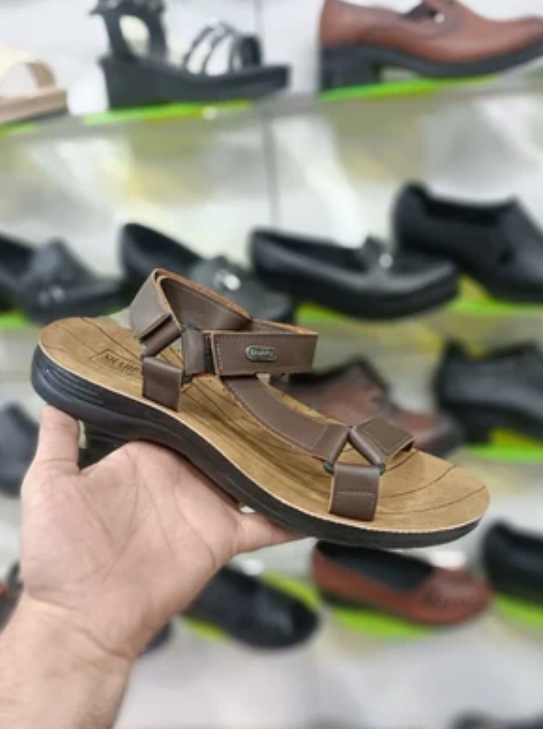 صندل مردانه طبی مدل شهپر بسیار سبک و نرم با زیره پی یو+ کیفیت تضمینی کد 2177